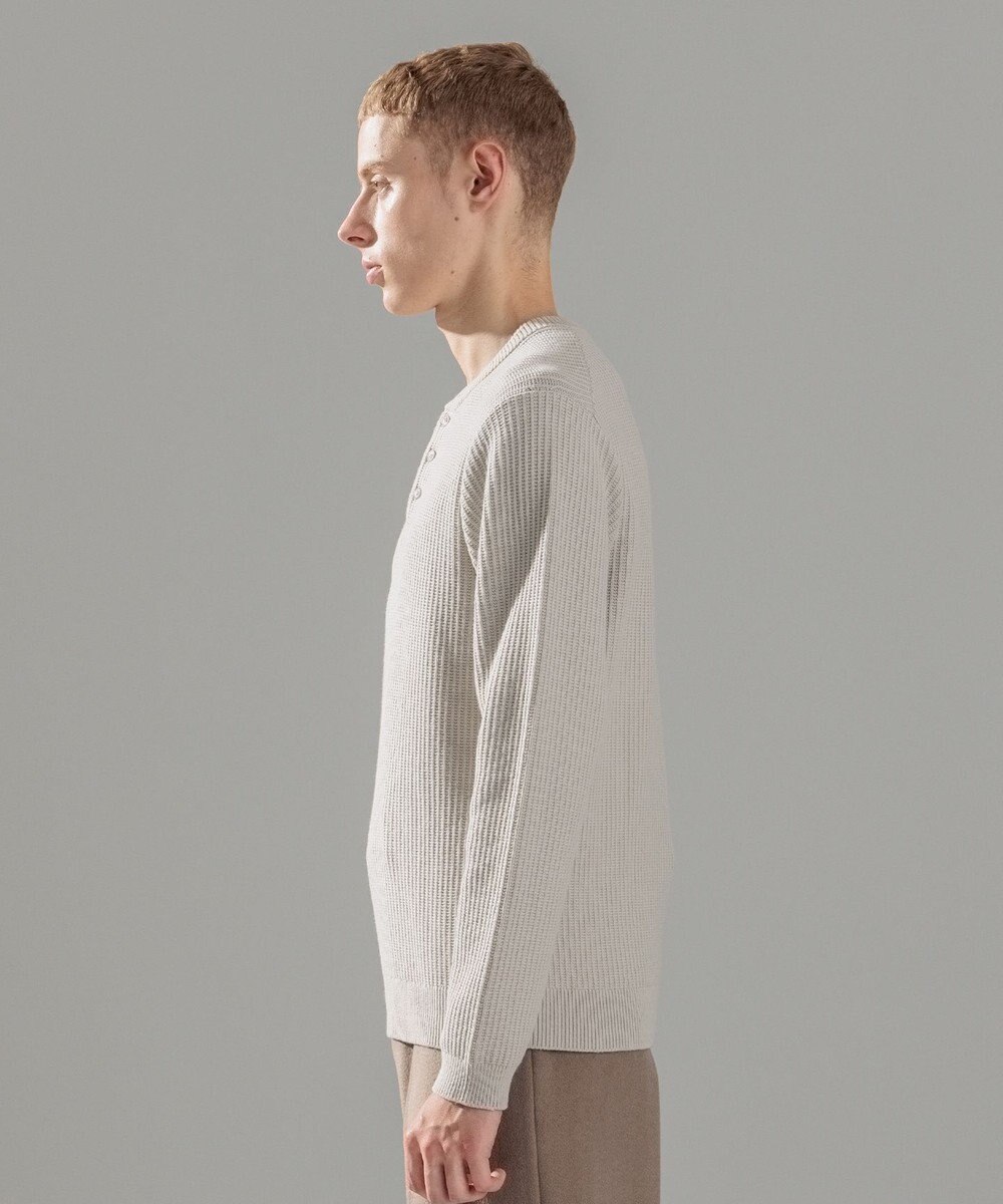 JOSEPH HOMME エアリーシープコットン / ヘンリーネックニット 