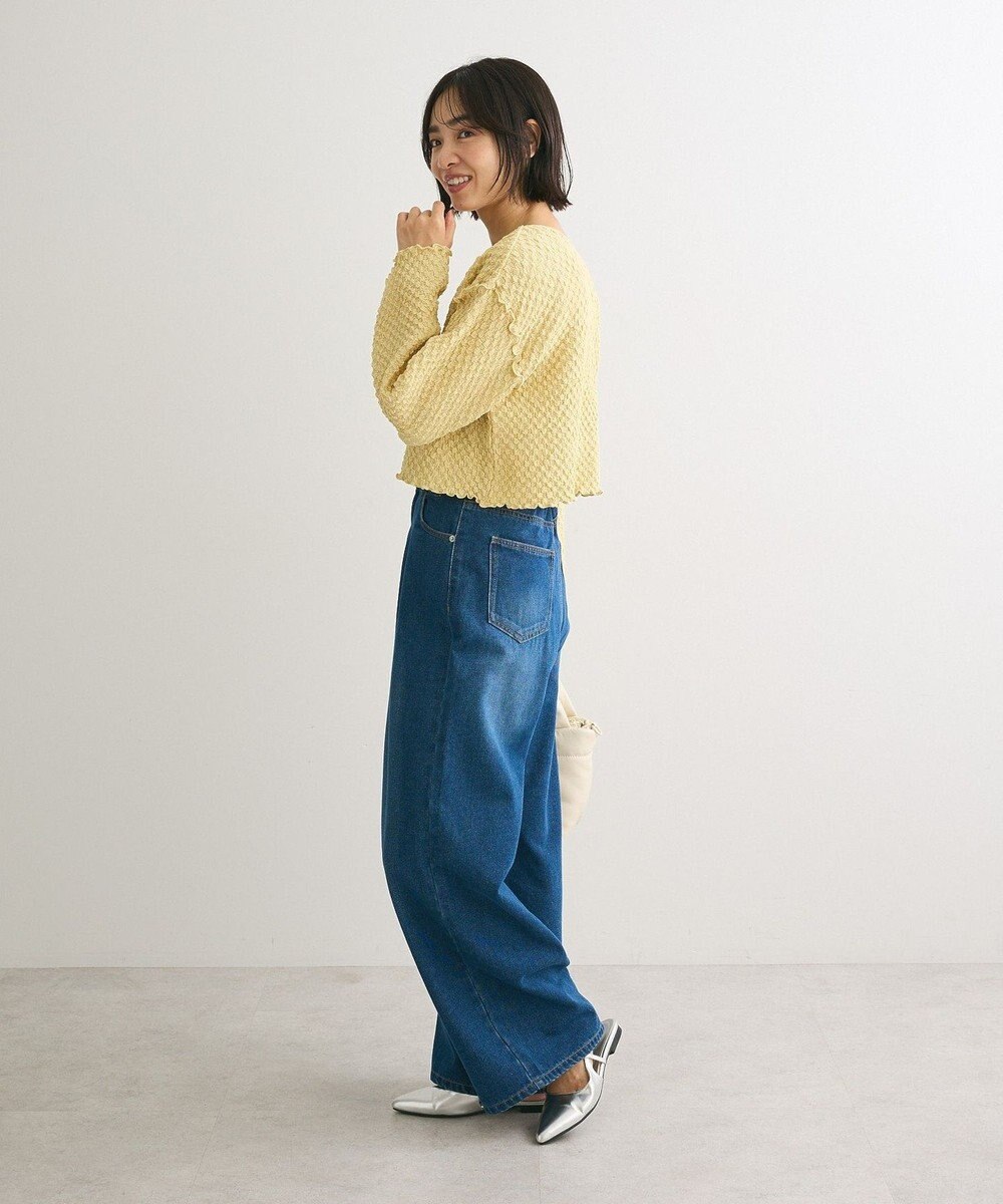 Green Parks ポコポコショート丈カーディガン 