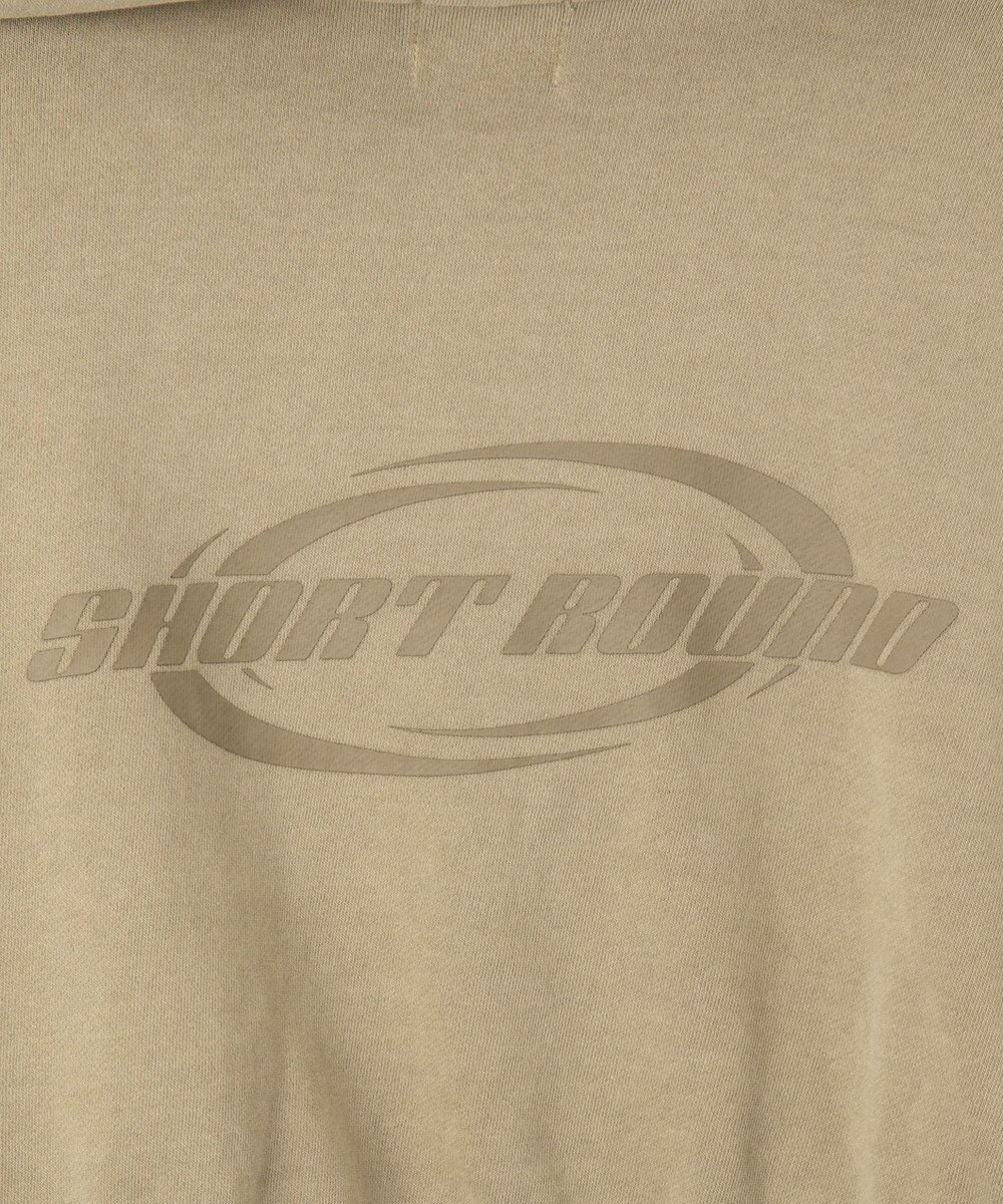 WEGO ピグメントショートグラフィックプルパーカー 