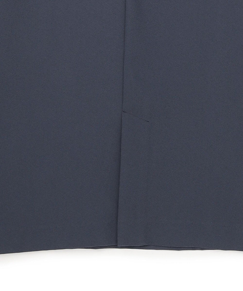 ICB 【WEB限定】FluidBackSatin ニット衿シャツワンピース 