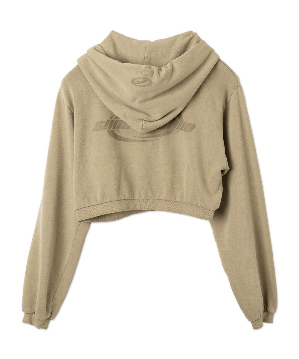 WEGO ピグメントショートグラフィックプルパーカー 