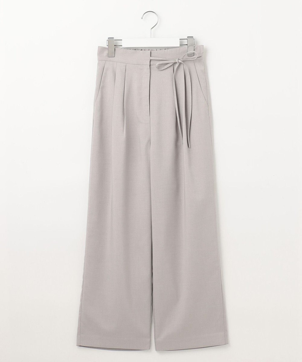 Feroux 【洗える】セミワイド パンツ 