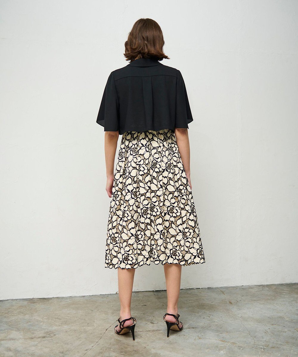 GRACE CONTINENTAL ケープスリーブシアージャケット 