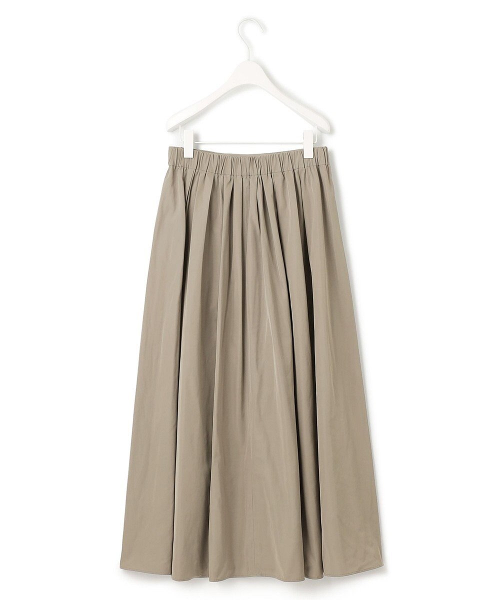 ICB 【洗える】 エステルメモリータフタ ロングスカート 