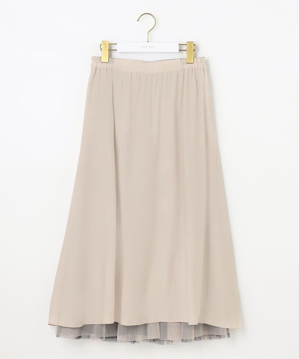 ANY SIS 【美人百花7月号掲載】2WAYチェックチュールリバーシブル スカート 
