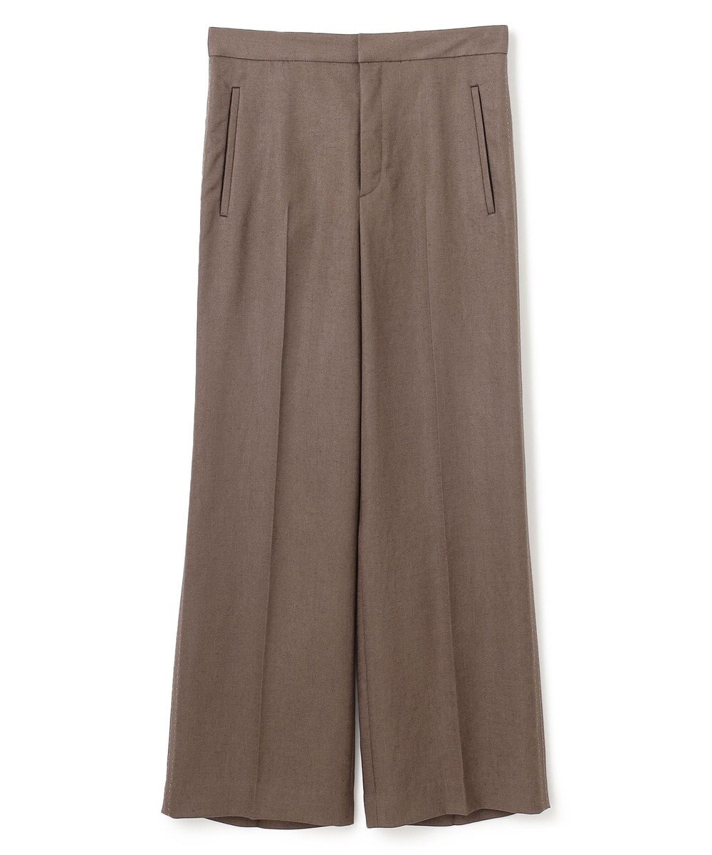 BEIGE， 【洗える】CAROLE / リネンライクフルレングスワイドパンツ 