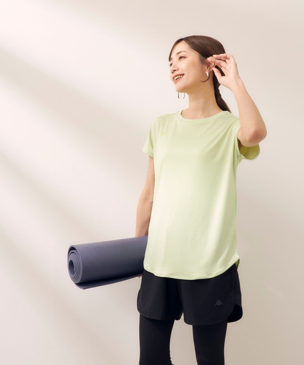 OP／FILA 【Kappa】フィットネスウェア 3点セット Ｔシャツ＋ショートパンツ＋レギンス 