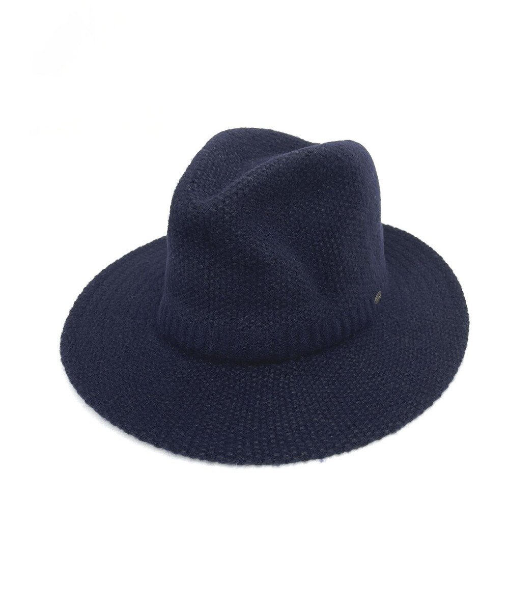 ATRENA 【日本製/調整可能】Wool fedora ネイビー