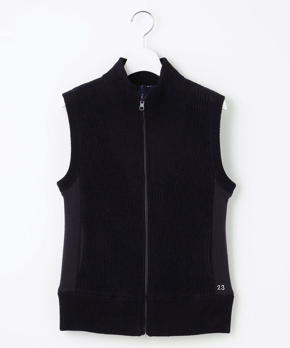 23区GOLF 【WOMEN】ストレッチモール リバーシブル ベスト 1着で2着分のお得感 温度調節に◎ 