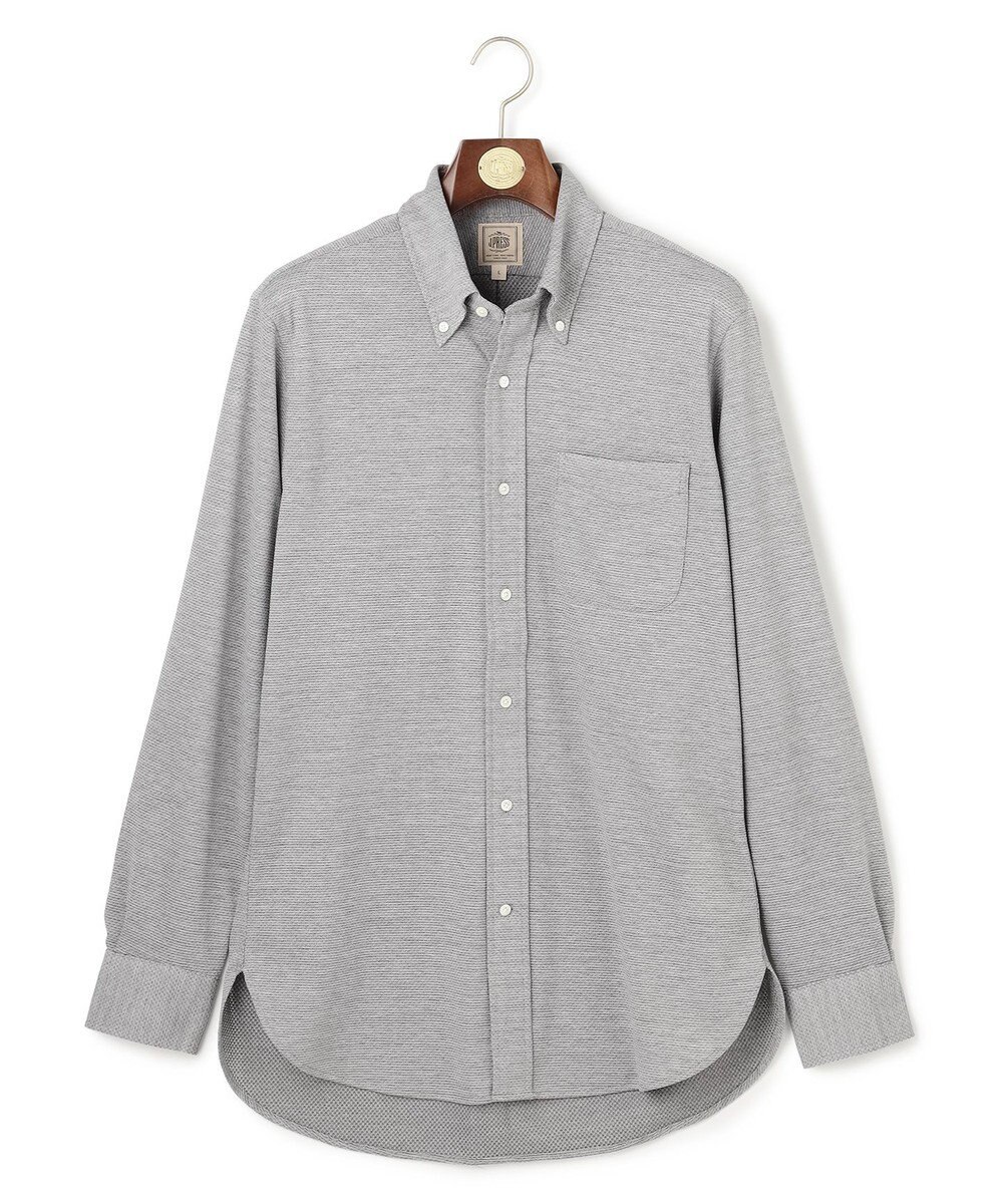 J.PRESS MEN ポロシャツのような快適な着心地【吸水速乾 / ストレッチ / 消臭 / ノンアイロン】エレスポジャージー ドレスシャツ / B.D. 