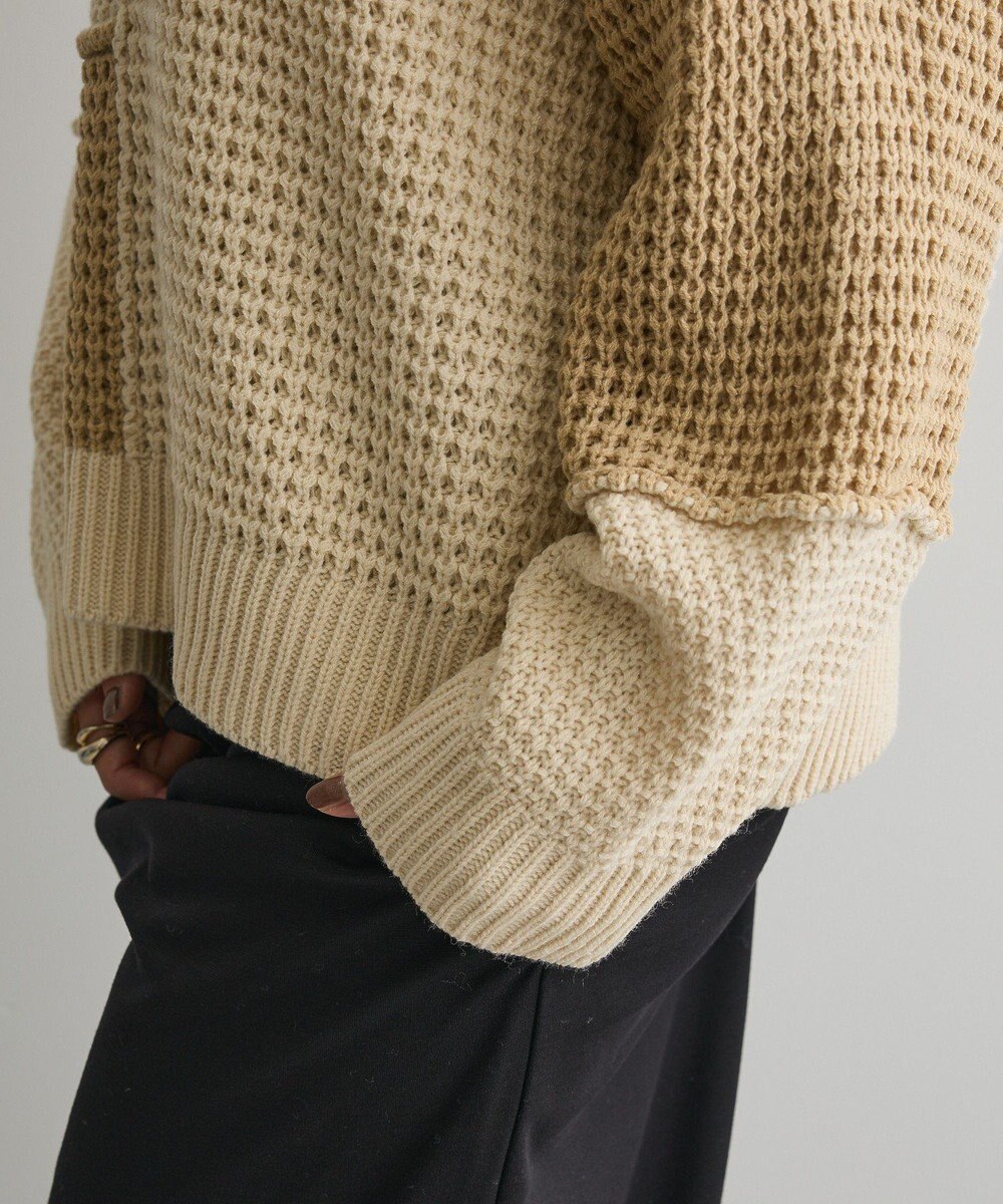 CRAFT STANDARD BOUTIQUE パッチワークニットプルオーバー 