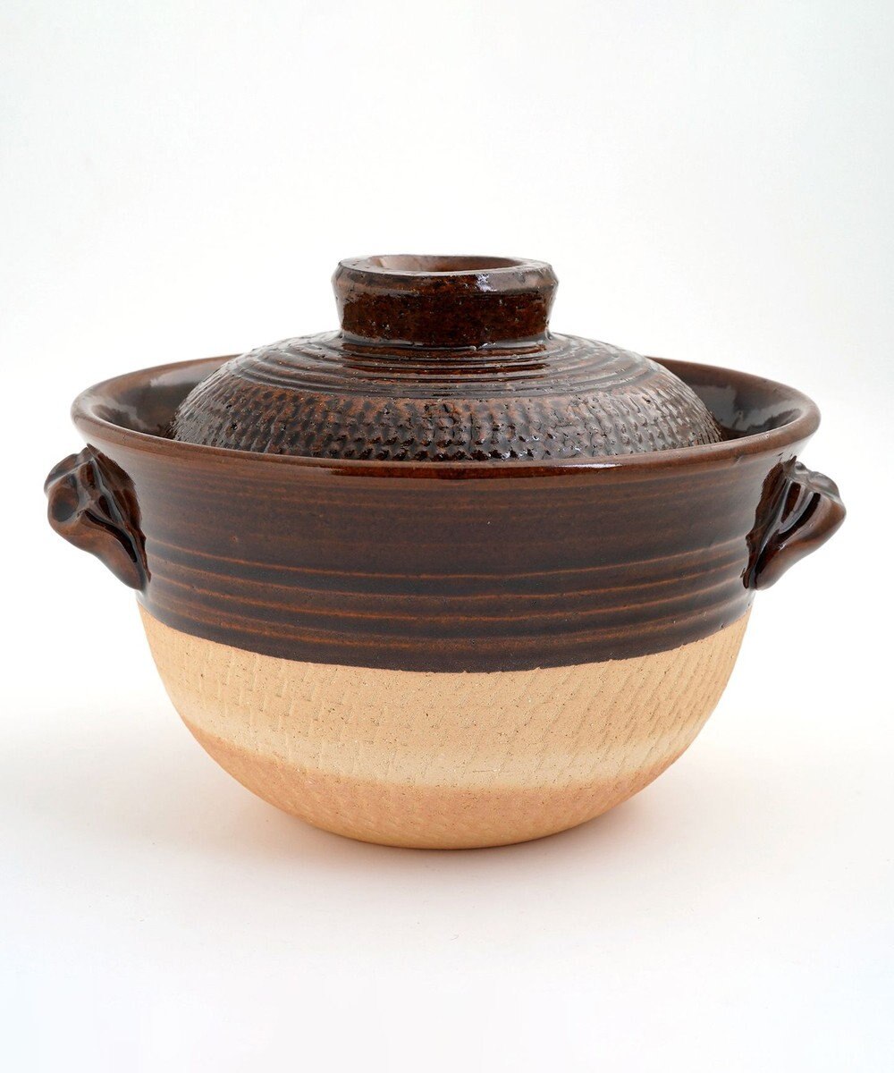 たち吉 【たち吉】伊賀飛びカンナごはん鍋（飴釉）〈１個〉伊賀焼 