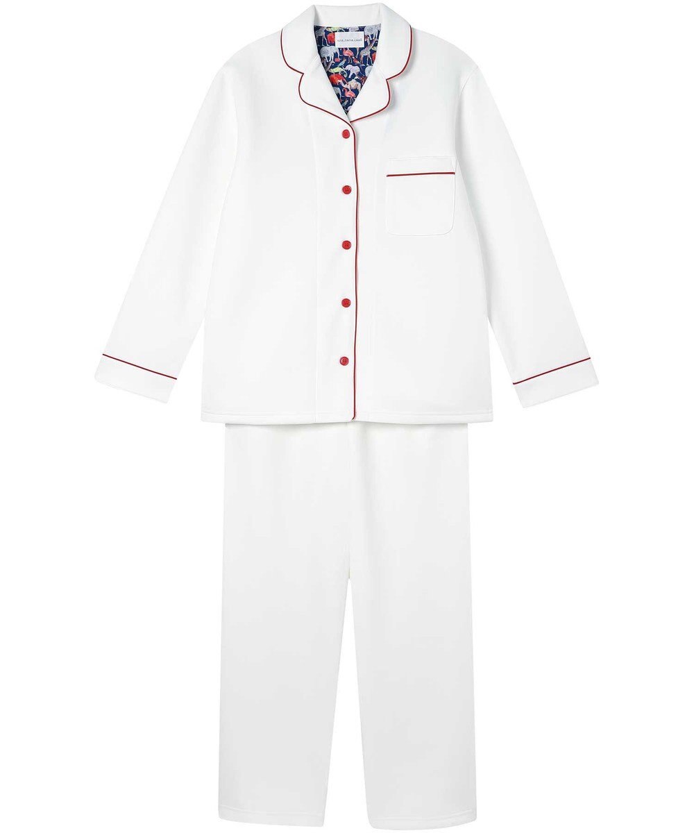 une nana cool 【綿混】ハイゲージダブルエアー 長袖開襟パジャマ MADE WITH LIBERTY FABRIC 