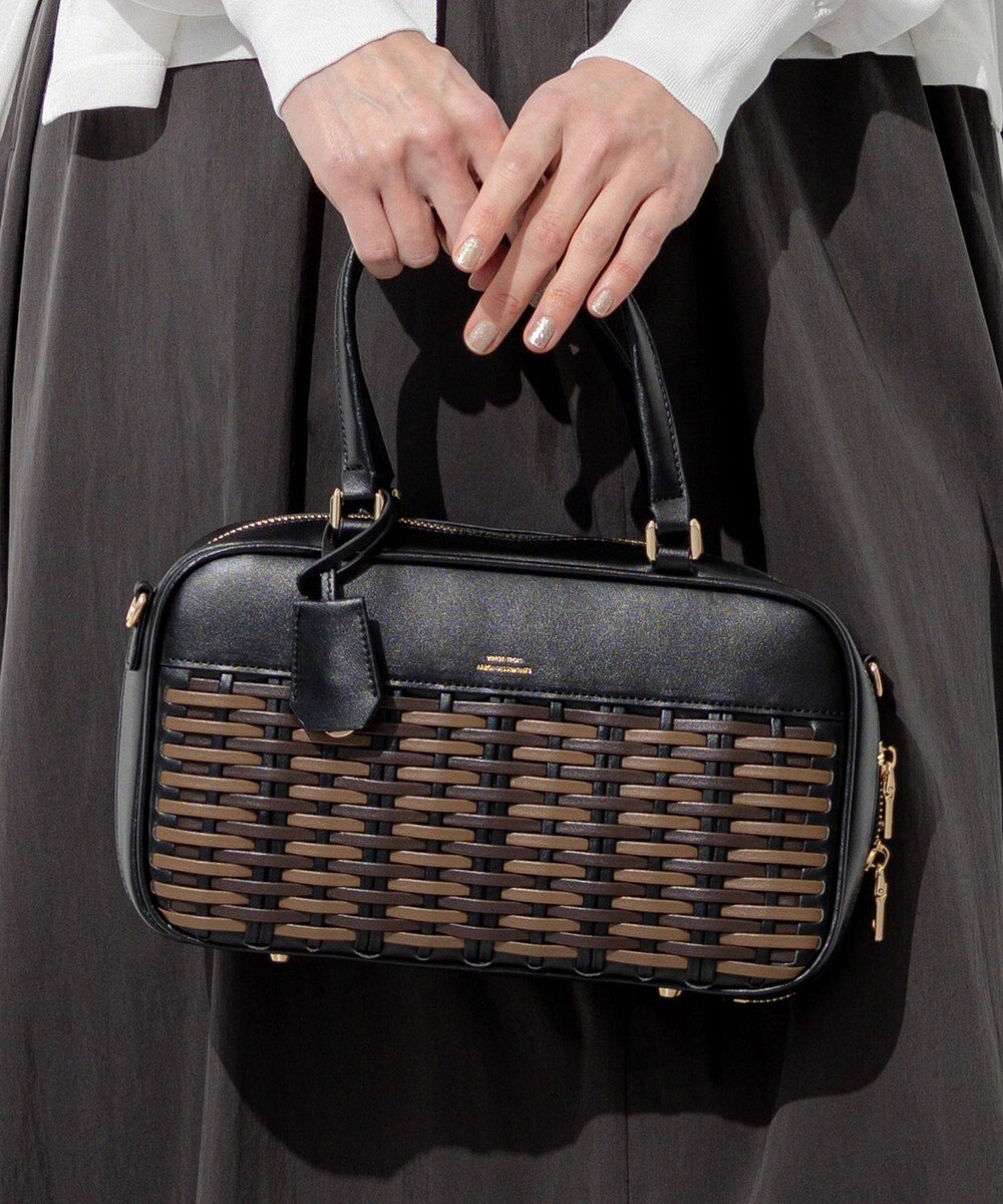 23区 【Oggi掲載】バスケットメッシュ ボストンバッグ 