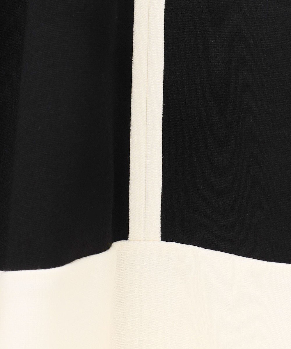 GRACE CONTINENTAL 配色ポンチフレアワンピース 