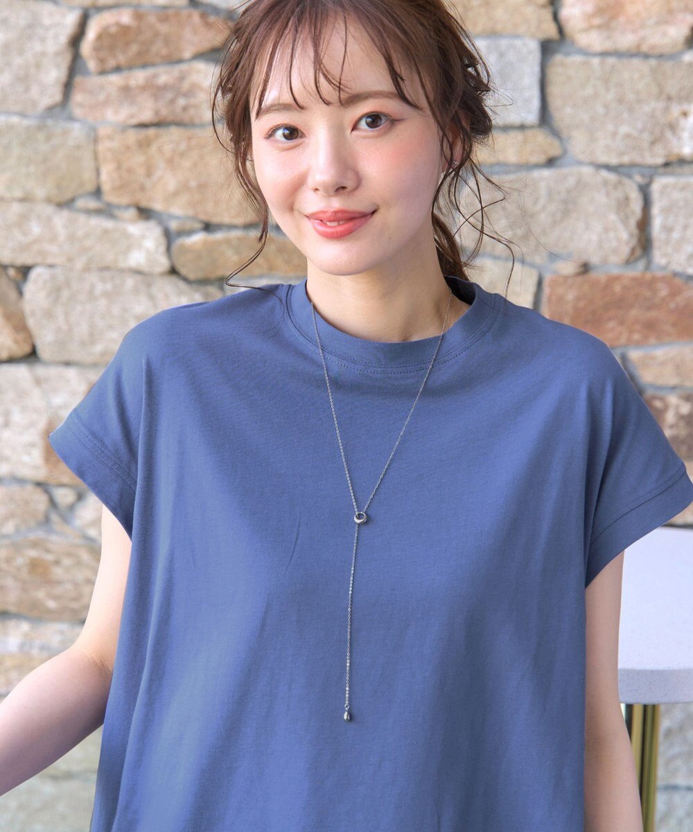 Tiaclasse 【接触冷感】 フレンチスリーブフレアカットソー 