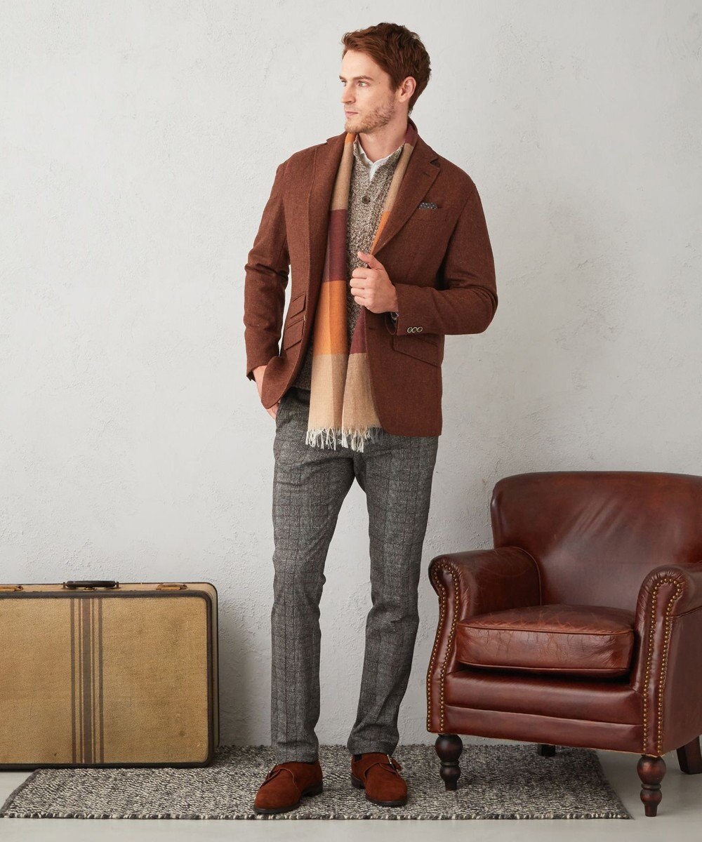 JOSEPH ABBOUD 【ストレッチ】フランネルジャージ パンツ 