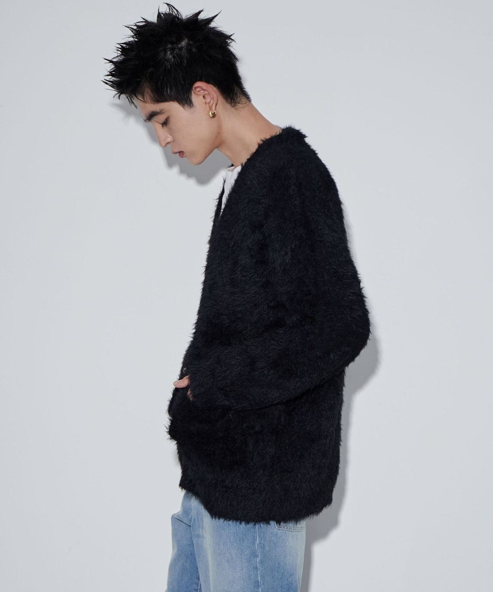 WEGO 【ユニセックス着用ITEM】フェザーカーディガン 