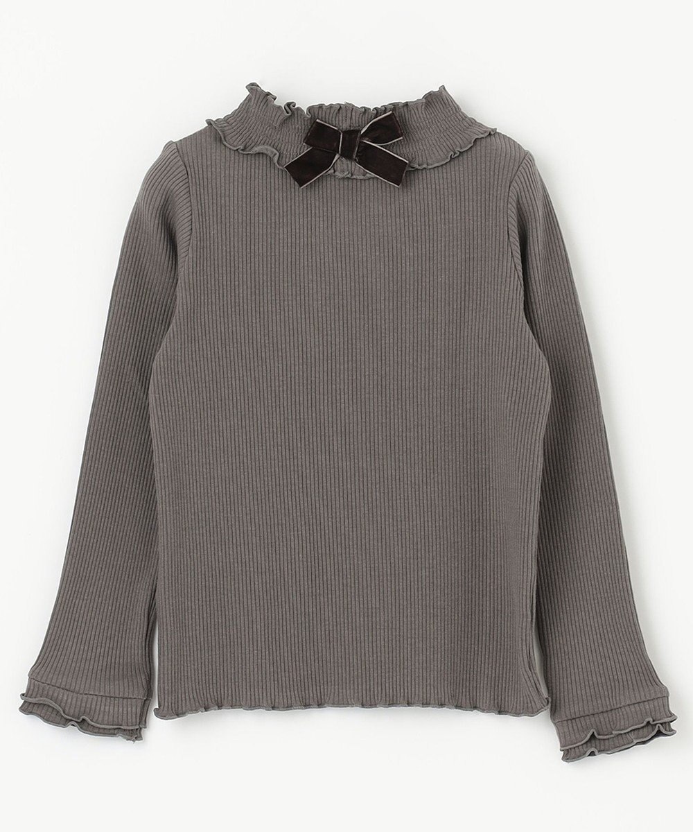 ANY KIDS テレコハイネック長袖Tシャツ 