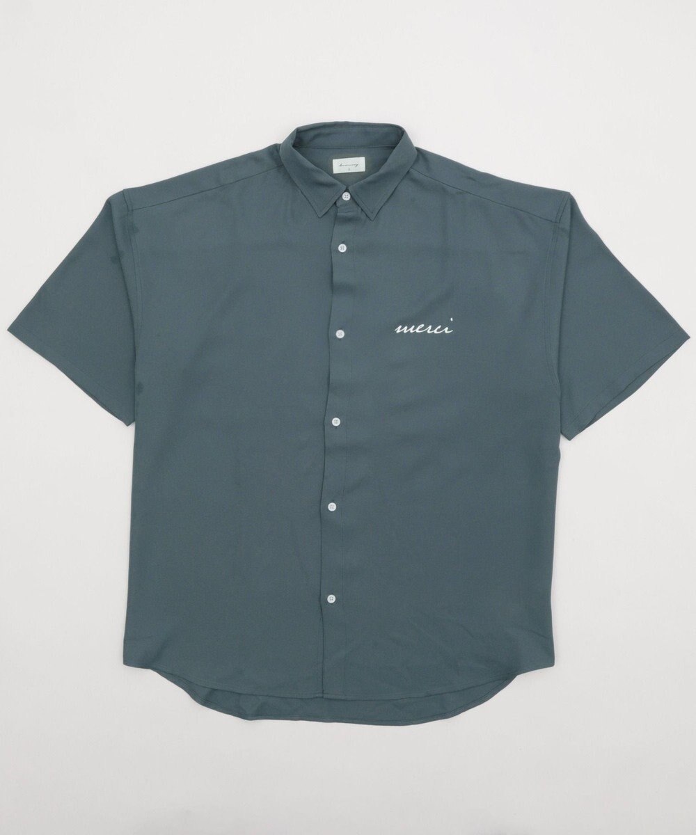 WEGO 【速乾/しわになりにくい/MLサイズ展開】アムンゼンワンポイントBIGシャツ（SS） 