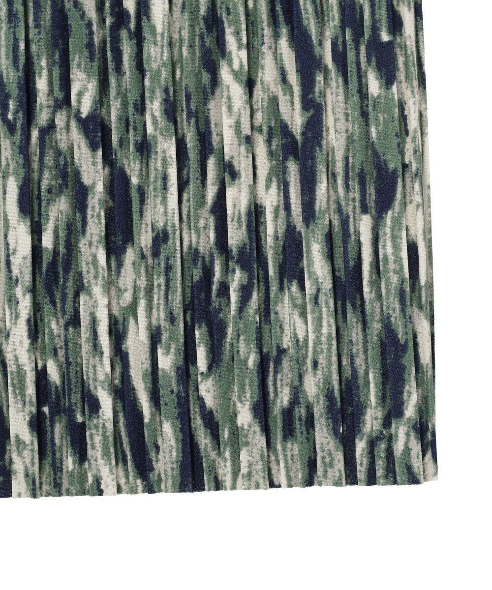 Green Parks 柄プリーツスカート 