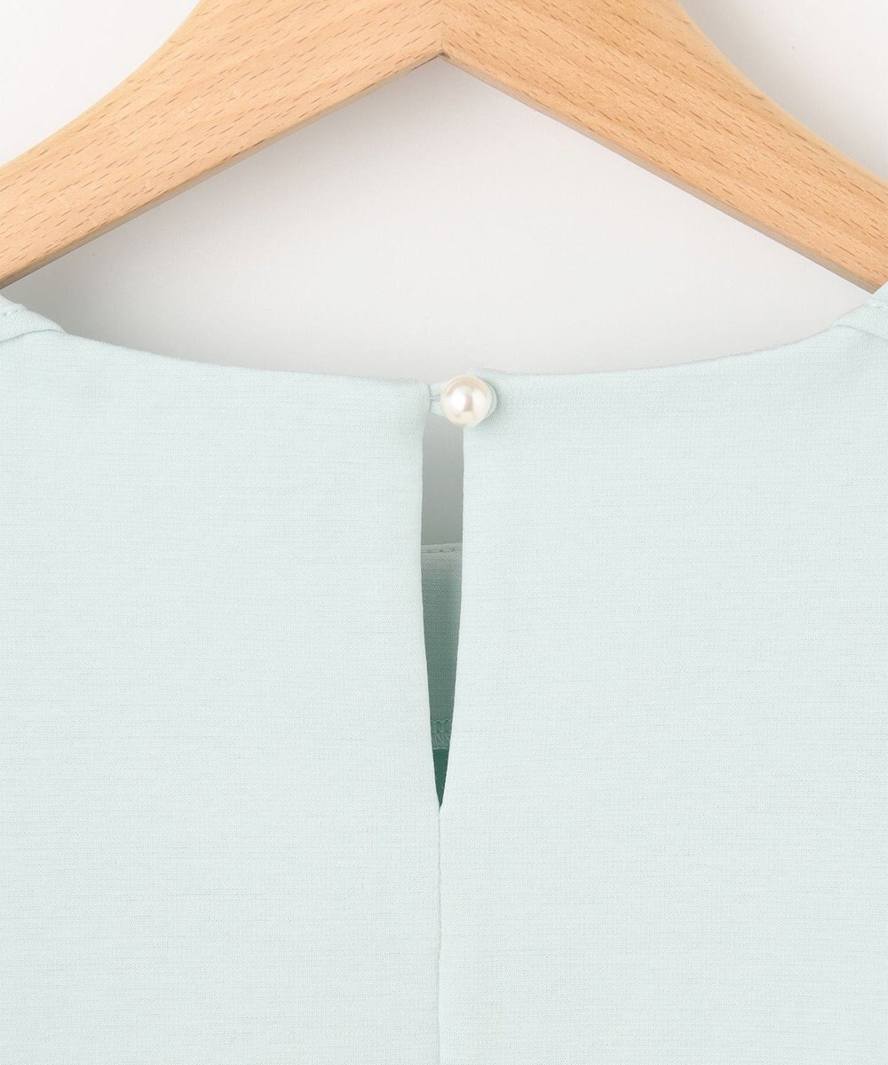 組曲 【洗える】シルケットポンチ フリルスリーブ カットソー 