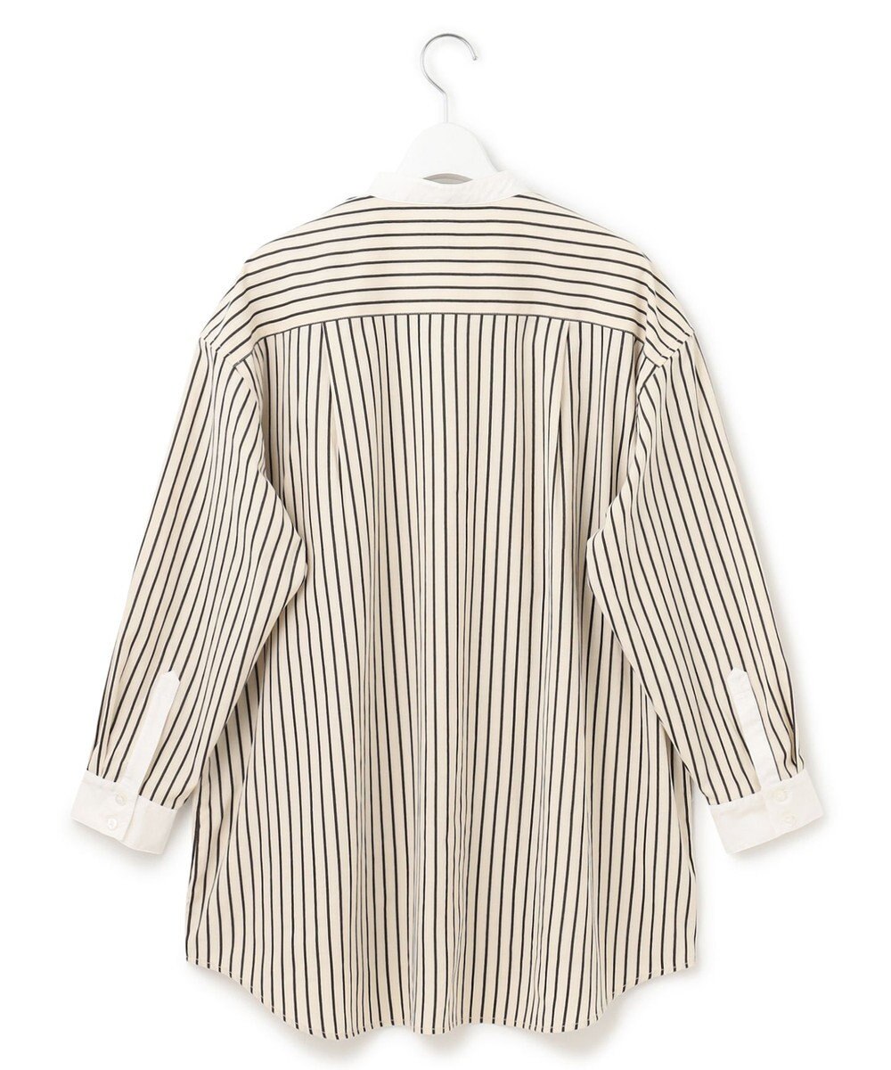 J.PRESS YORK STREET 【WOMEN】コットンタイプライター バンドカラーブラウス 