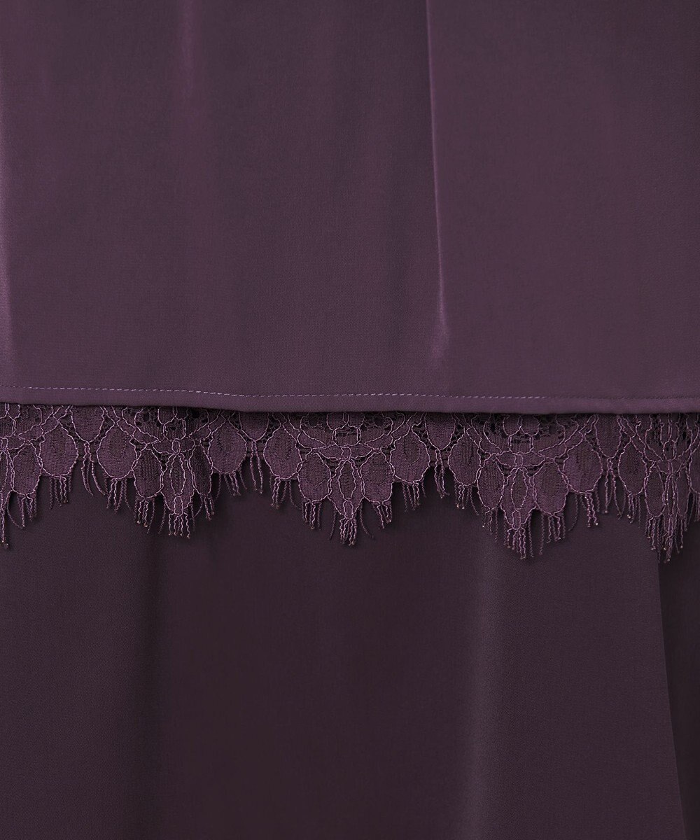 Tiaclasse 【洗える】レースコンビチュニックブラウス 