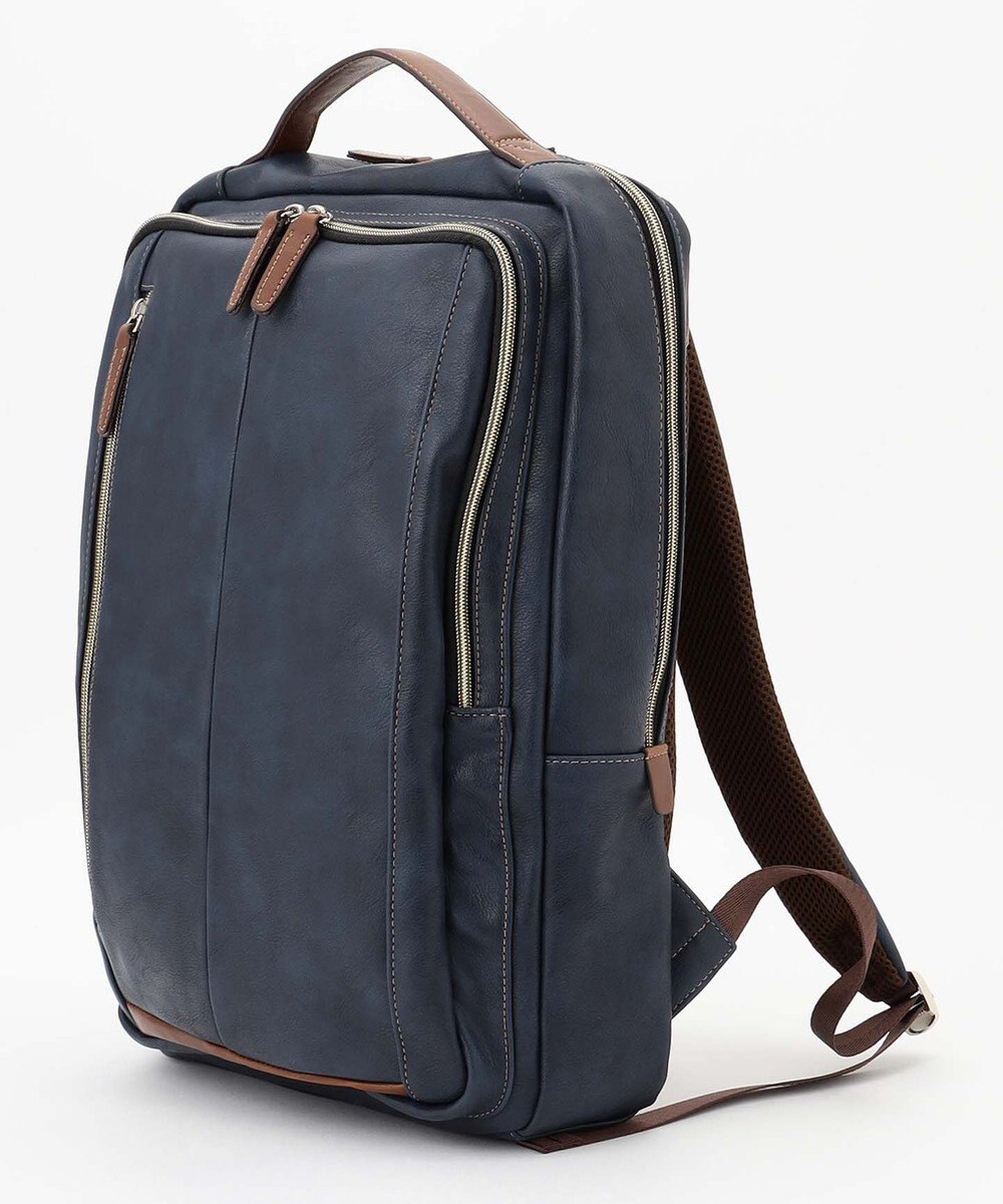 UNBILLION Otias アンティーク仕上げタイプ合皮スクエアバックパック 