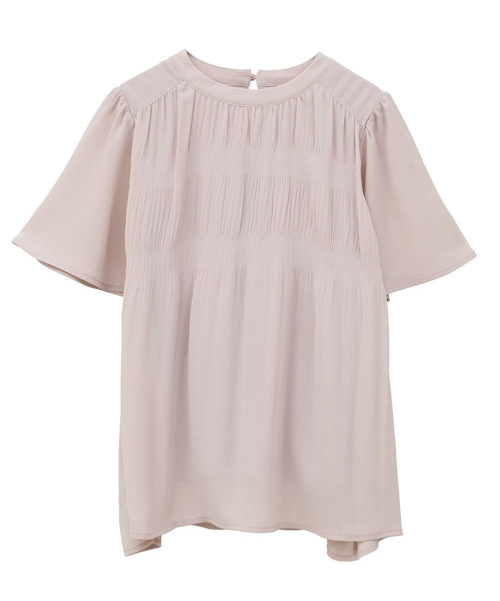 earth music&ecology マジョリカプリーツ半袖ブラウス 