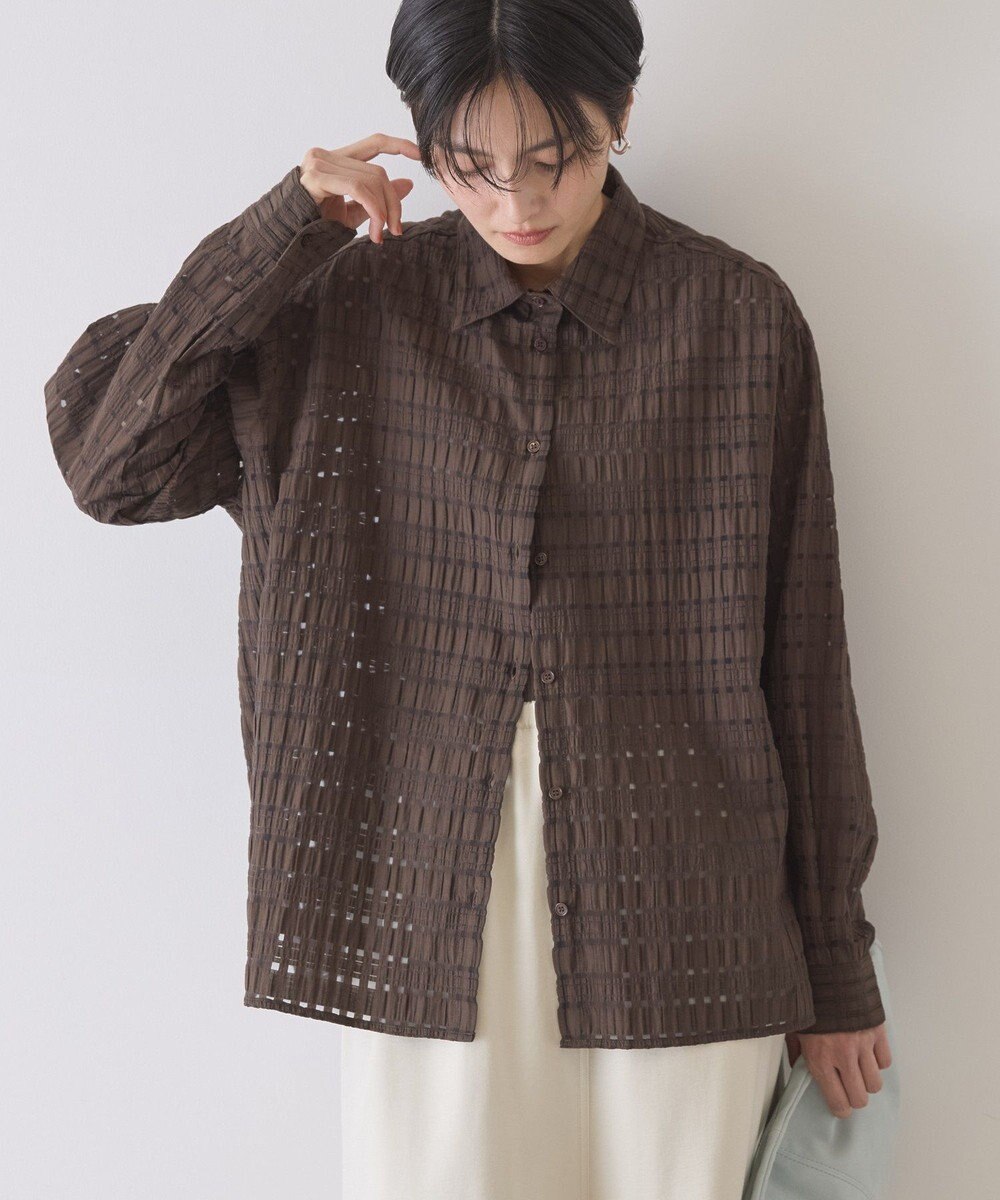 AMERICAN HOLIC シアーチェックシャツ 