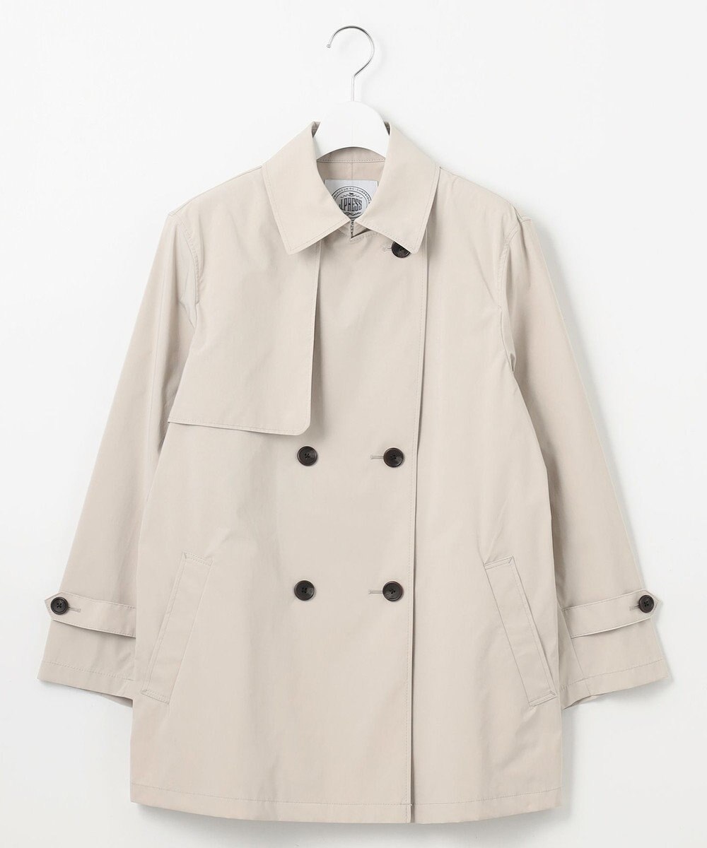 J.PRESS LADIES 【洗える・撥水】Reポリアーティローザ ダブル トレンチコート 