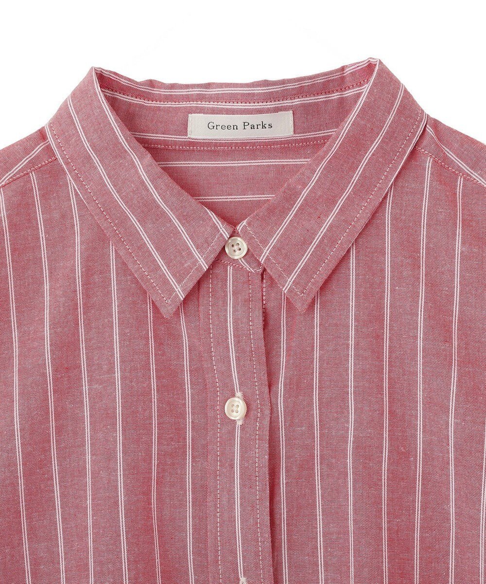 Green Parks 綿麻混シャツ 