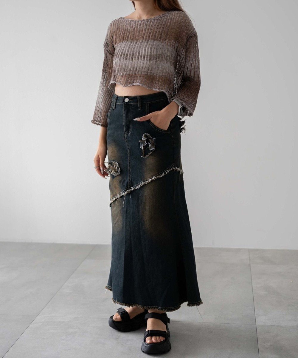 WEGO グラデーションニットプルオーバー 