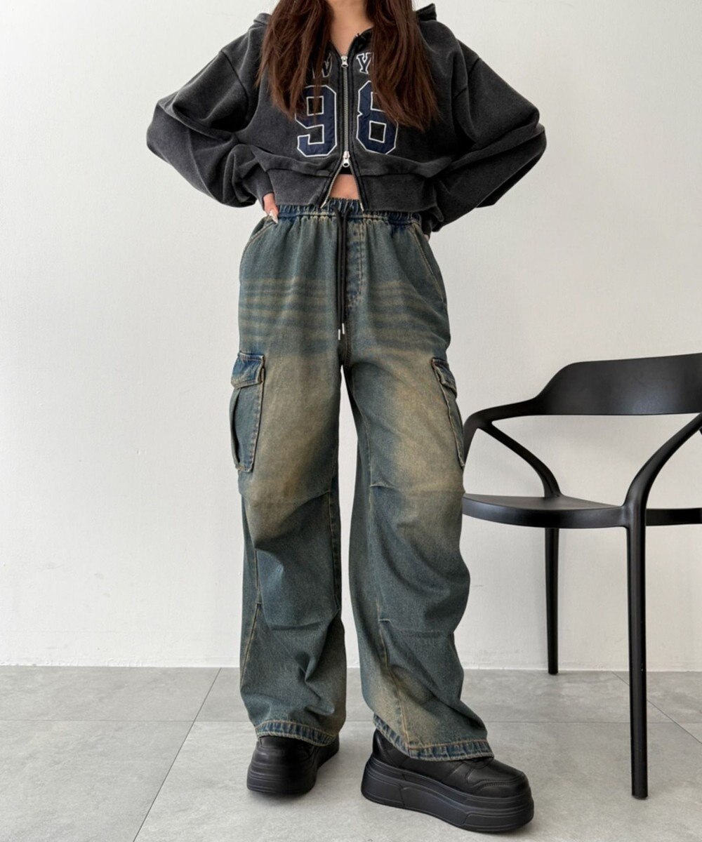 WEGO ボリュームレースアップ厚底スニーカー 