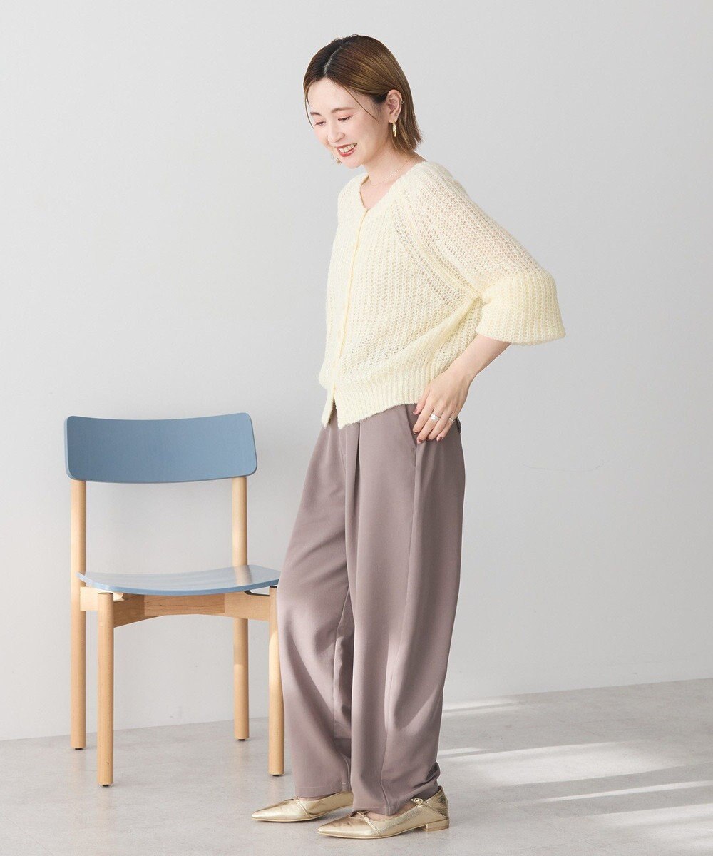 AMERICAN HOLIC 【2WAY】モヘヤ風甘編みカーディガン 