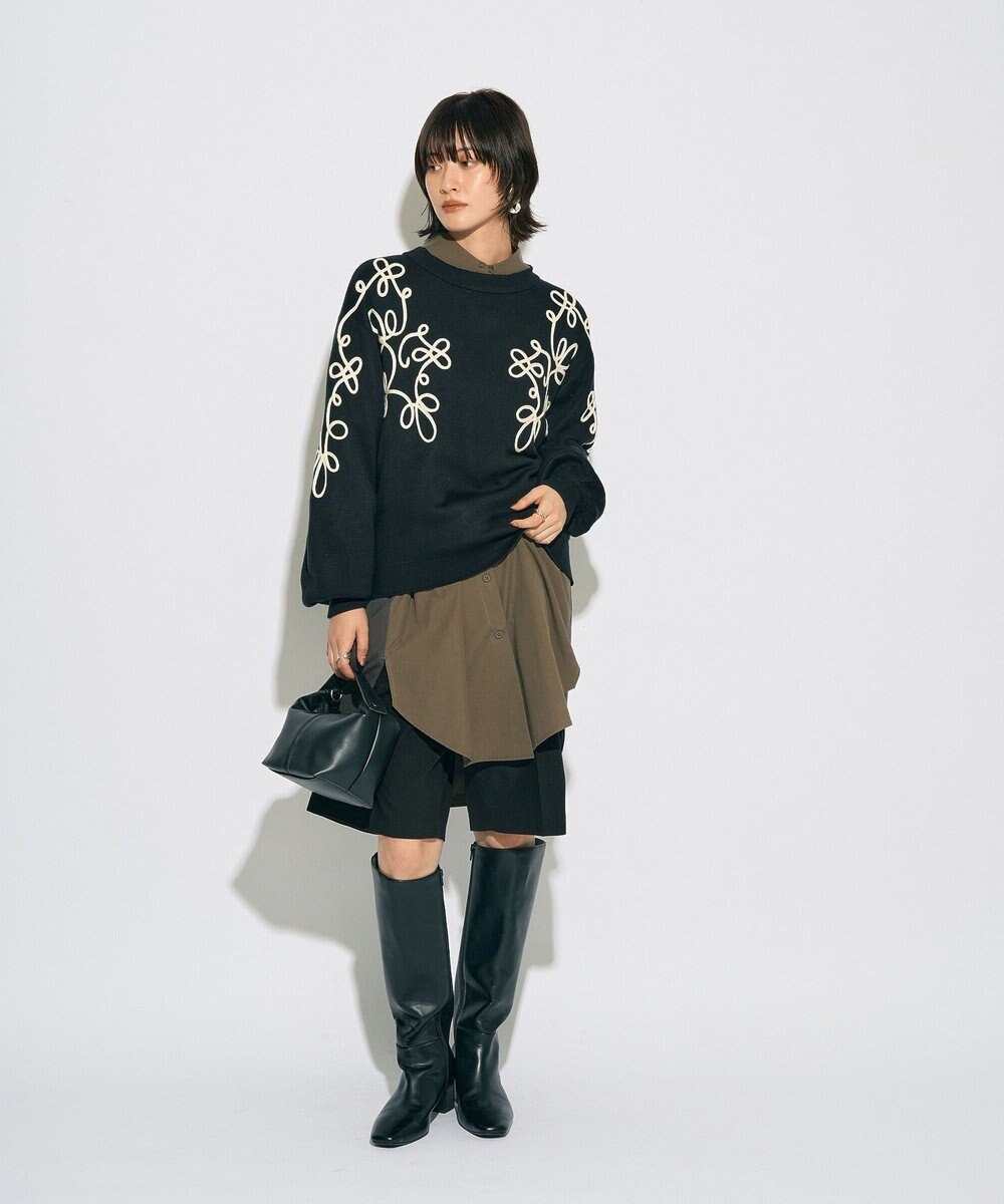 YECCA VECCA 【archive】コード刺繍ニット 