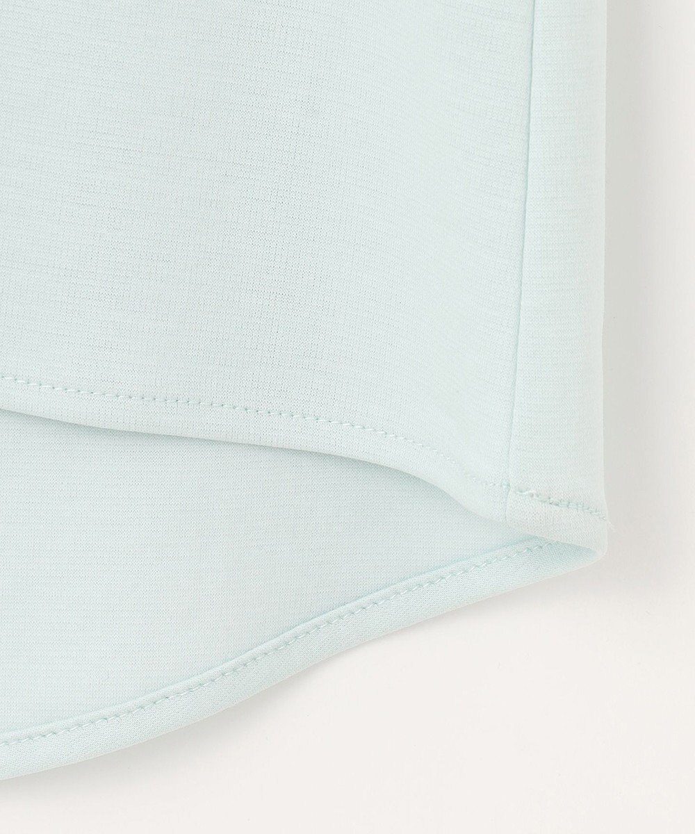 組曲 【洗える】シルケットポンチ フリルスリーブ カットソー 