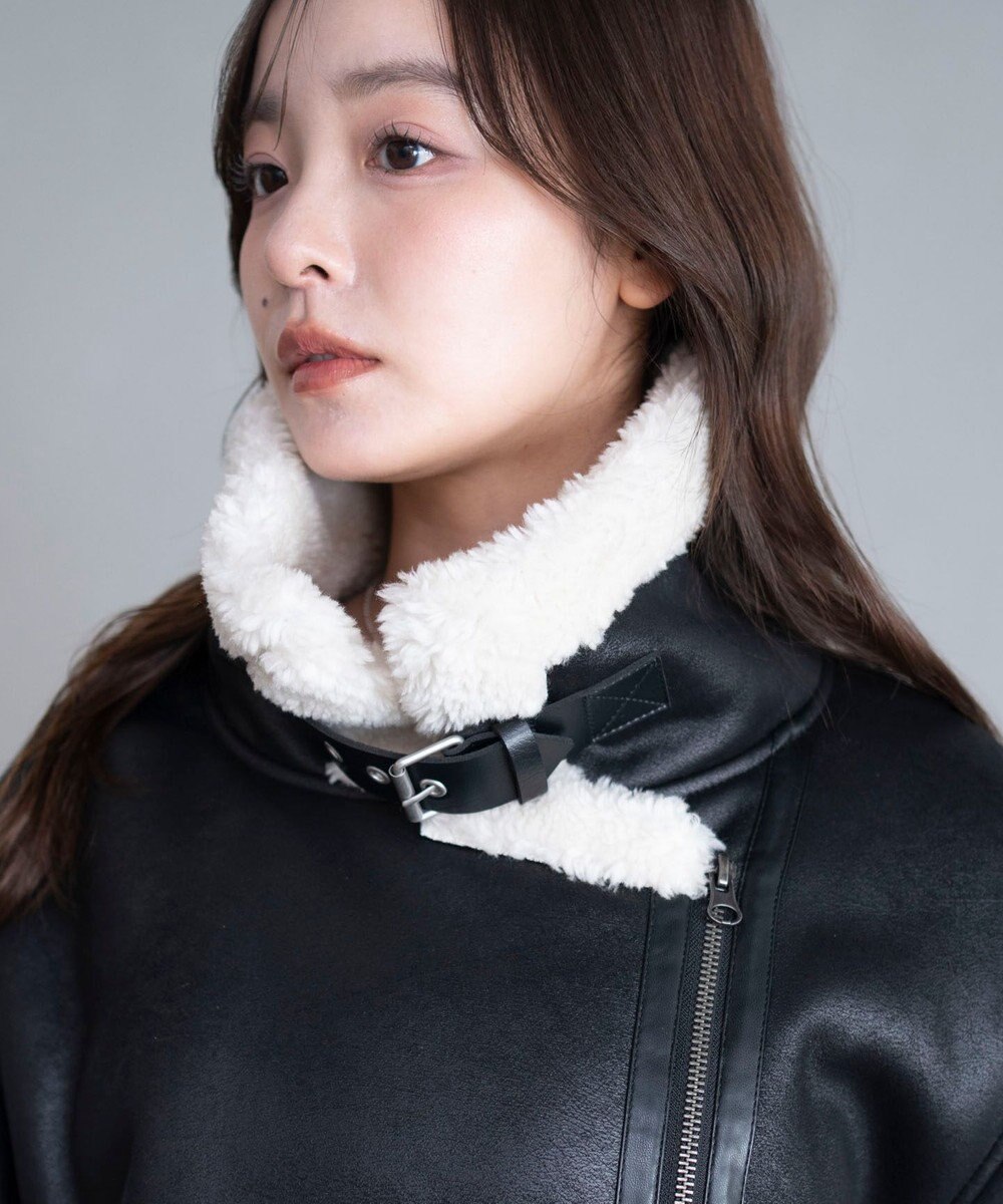 WEGO 【25年秋冬新作】フェイクムートンボアジャケット 