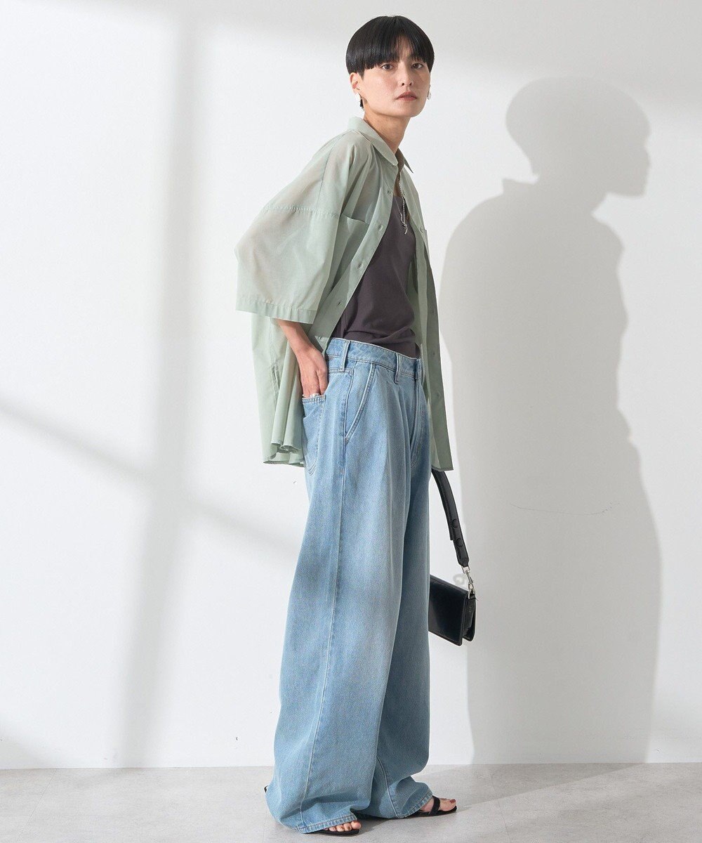 AMERICAN HOLIC イージーケア+接触冷感Wポケットオーバーシャツ 