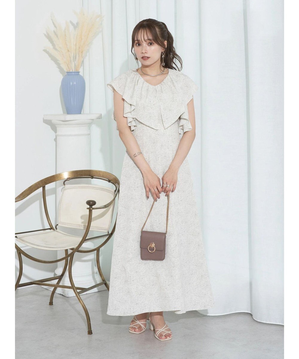 earth music&ecology ２ＷＡＹ　フリルスリーブワンピース 