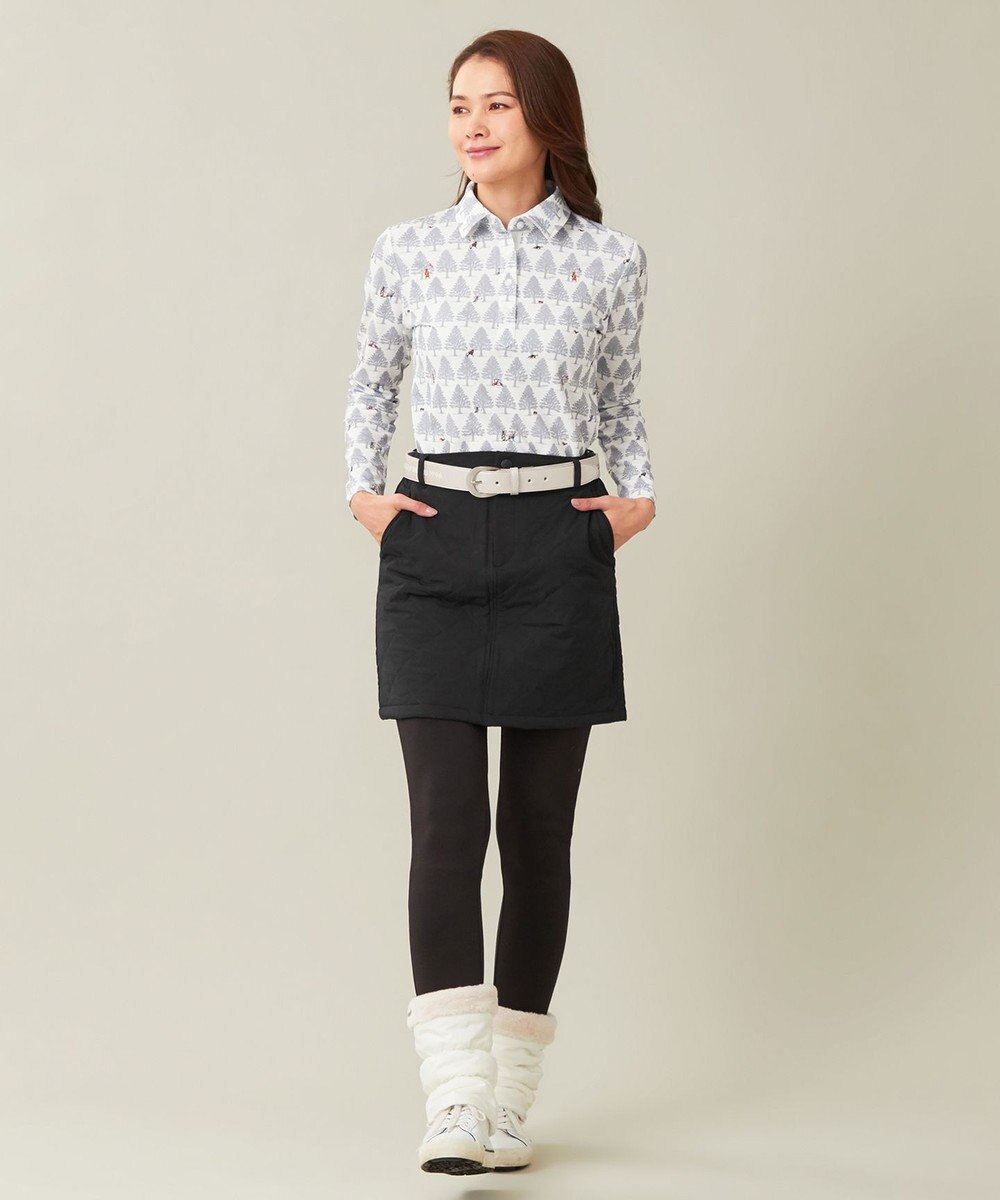 23区GOLF 【WOMEN】【吸湿発熱・ストレッチ】ストレッチ裏フリース レギパン 