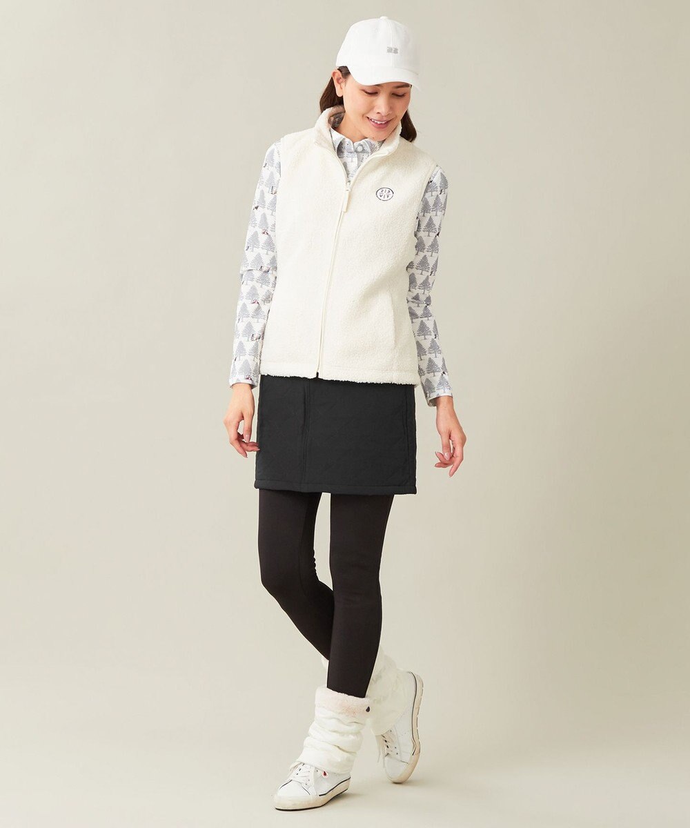 23区GOLF 【WOMEN】【吸湿発熱・ストレッチ】ストレッチ裏フリース レギパン 