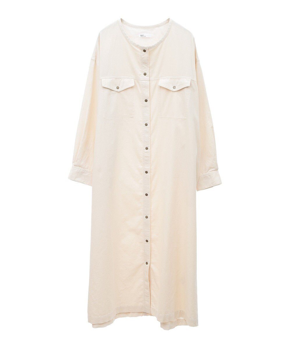 CRAFT STANDARD BOUTIQUE コーデュロイシャツワンピース 