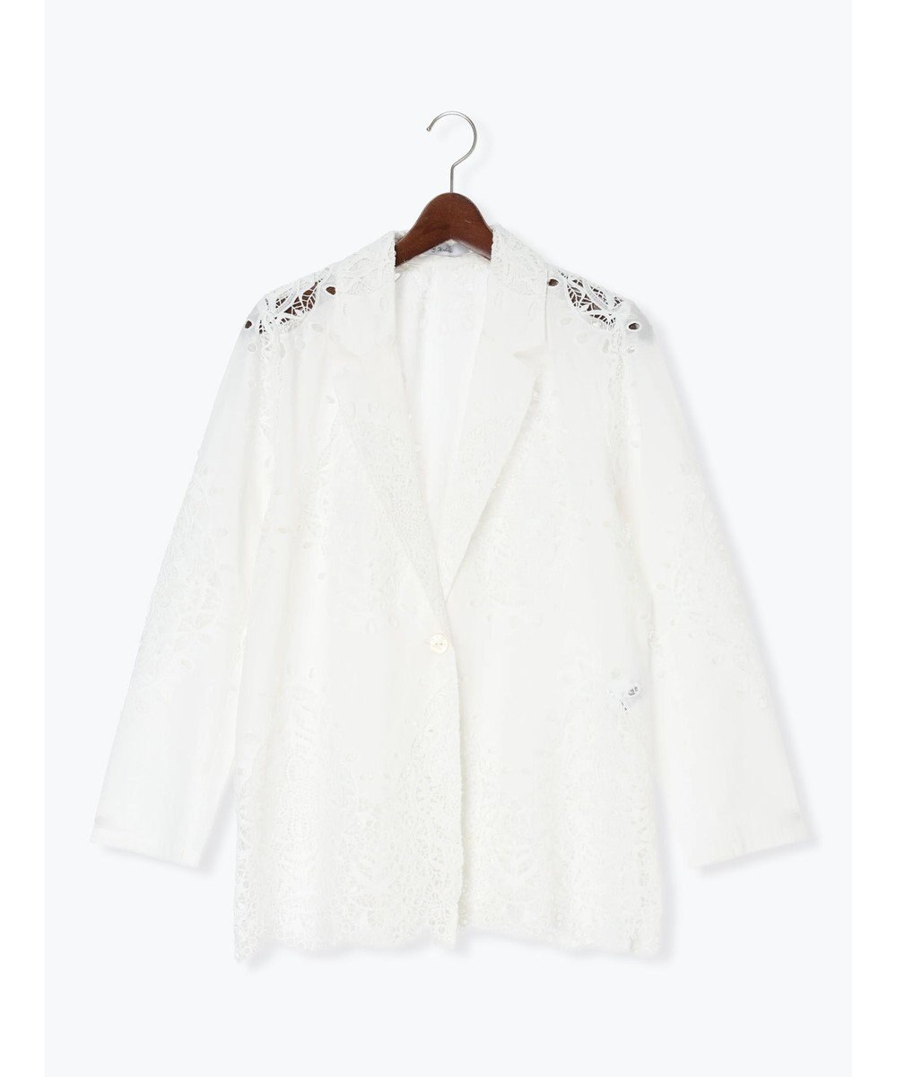 Te chichi ケミカルレースコットンジャケット 