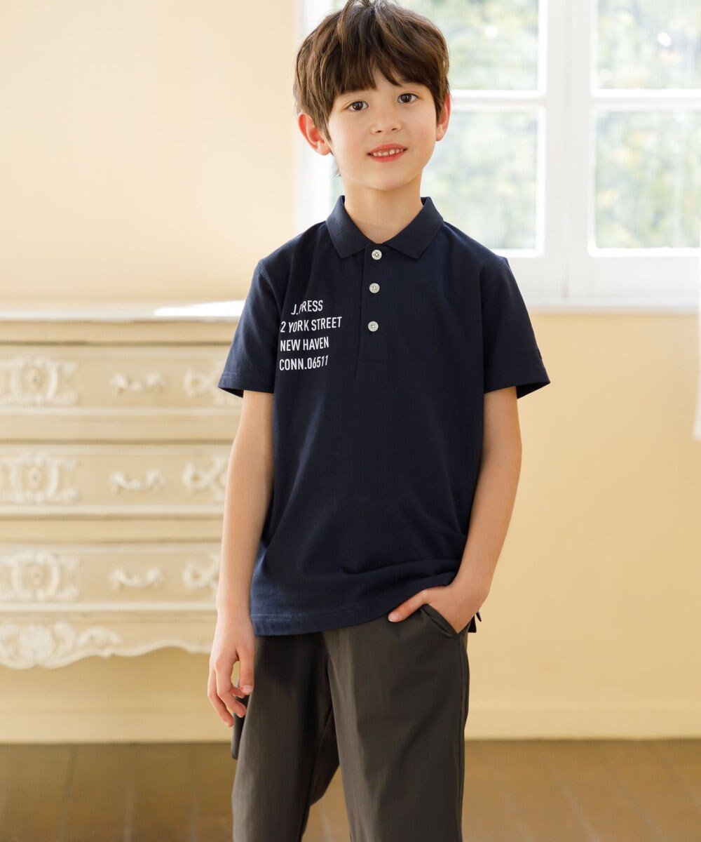 J.PRESS KIDS 【100-130cm】T/C ライト カノコ 半袖ポロシャツ 