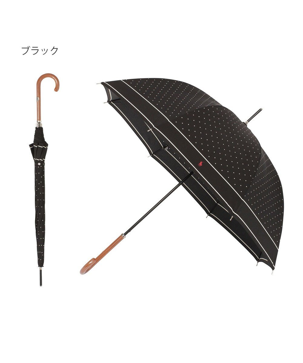 MOONBAT POLO RALPH LAUREN（ポロ ラルフローレン)ドット ポロポニー 雨傘 長傘 ジャンプ傘 