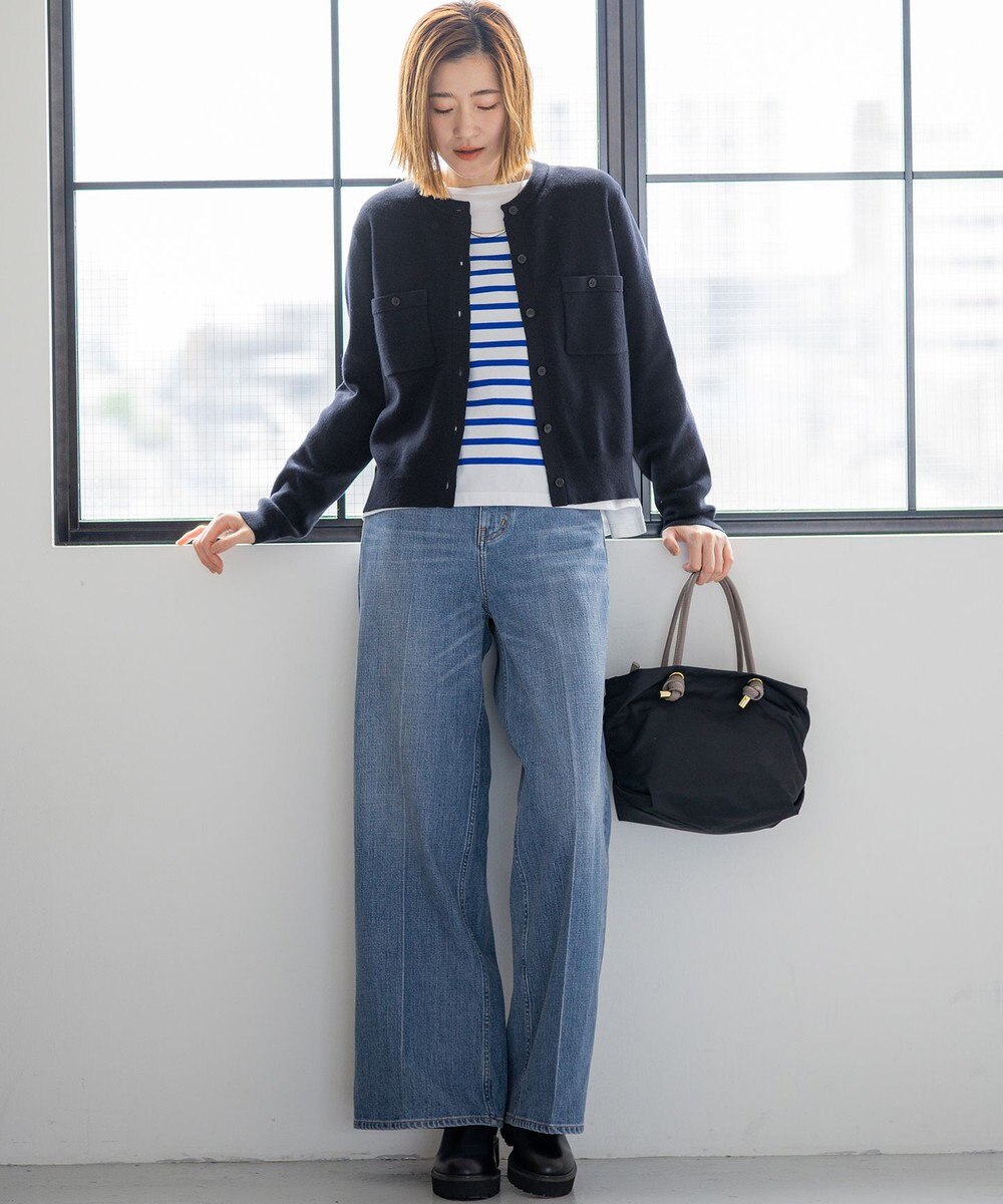 23区 【滝沢眞規子さん着用/RED CARD TOKYO×23区】 センタープレス デニム ワイド パンツ 