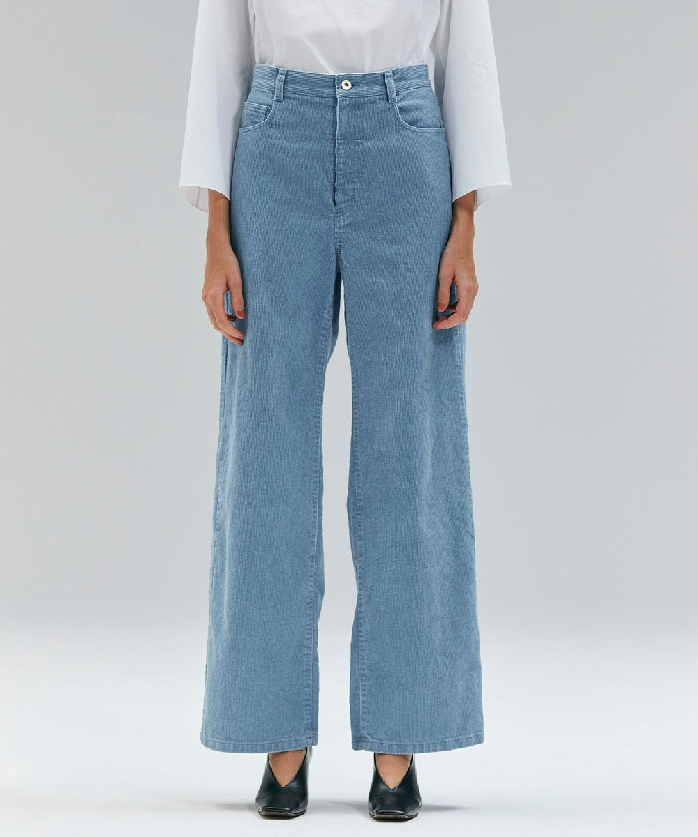 BEIGE， 【洗える・Precious 11月号掲載】BANGS / コットンコーデュロイバギーパンツ 