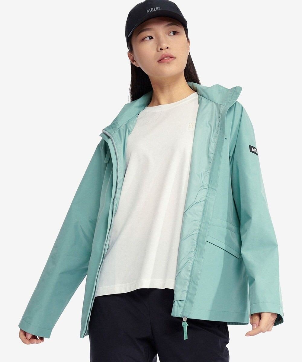 AIGLE GORE-TEX WINDSTOPPER ゴアテックスウインドストッパー 防風 透湿 フーデッドジャケット RP マウンテンパーカー 